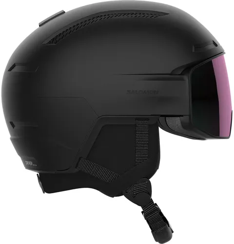 Salomon Helmet Driver PRO Sigma Black/Univ M - Sicher und stylisch - Skihelm von Salomon, bietet optimalen Schutz und ein modernes Design in Schwarz, ideal für Skifahrer und Snowboarder.