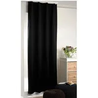 Bestlivings Verdunkelungsgardine mit Universalband Schwarz 135 cm x 175 cm