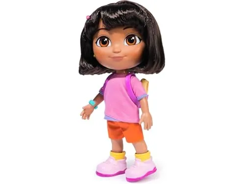 Dora LA Exploradora Puppe singt und erforscht: mit Liedern, Soundeffekten und zweisprachigen Sätzen + Zubehör - 6073379 - Spielzeug für Mädchen ab 3 Jahren + - Geschenk für Mädchen ab 3 Jahren +