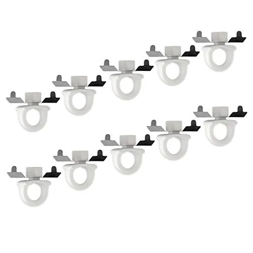 hang-it 10 Feststeller zur Schrägmontage von Bilderschienen BZW. Galerieschienen