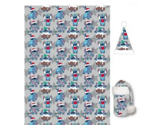 Wohndecke Kuscheldecken-Set 100x140 cm Flauschige Decke & warme Mütze, Lilo & Stitch