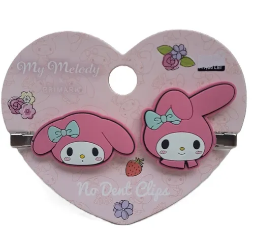 Sanrio My Melody 2 Haarspangen ohne Biegung, Haarclips für Mädchen- Primark