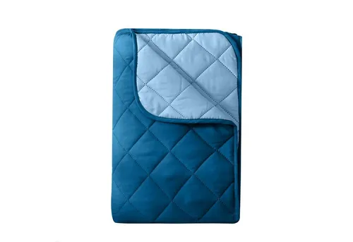 wometo Microfaserbettdecke Camping – Leichte Zudecke in Blau/Weiß - Bettdecken für Sommer, 3 Größen, OEKO-TEX® zertifiziert, waschbar bis 95°C, ideal für Camping und warme Nächte.