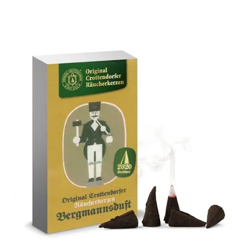 Rudolphs Schatzkiste Räucherkerzen (24) Crottendorfer Nostalgie Bergmannsduft BxHxT 6x10,5x2cm NEU Duftkerze Räucherstab Rauchen Rauchfigur Rauchmann Räuchermann Smoker Räucherfigur Rauchfigur