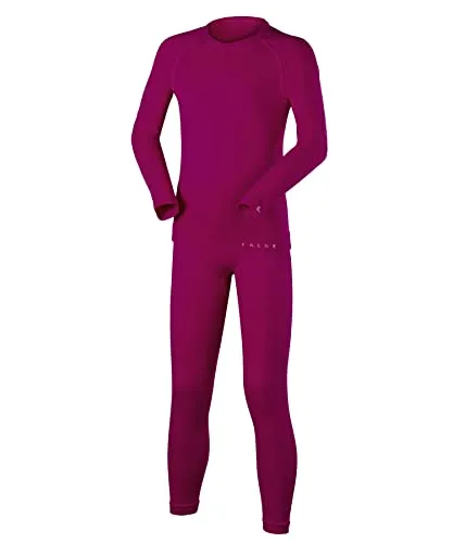 FALKE Unisex Kinder Baselayer-Set Maximum Warm K Uw - Schneeschutz für Kinder: Atmungsaktive, schnelltrocknende Funktionsunterwäsche aus hochwertigem Material, ideal für kalte Temperaturen beim Skifahren oder Snowboardfahren.