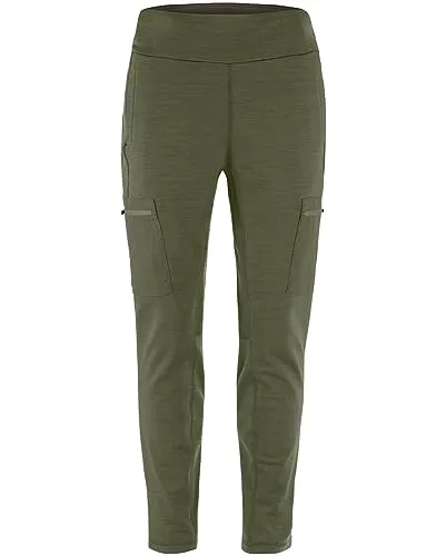 Fjällräven Keb Soft Outdoorhose Damen S - Deep Forest - Bequeme 7/8 Outdoorhose für Damen aus robustem Material, ideal für Abenteuer in der Natur. Schmaler Schnitt und praktische Taschen sorgen für Funktionalität und Stil.