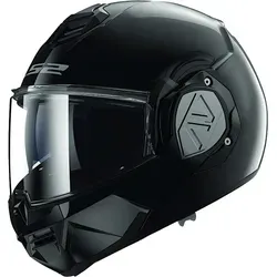 LS2 ADVANT SOLID Klapphelm Motorrad Gloss Black, M - Motorradhelm mit abnehmbarem Latz, hypoallergenem Innenraum und doppelter Homologation für Jet und Integral. ECE 22.06 zertifiziert und ideal für Komfort und Sicherheit.