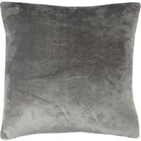 Bestlivings Dekokissen Kuschel Kissenbezug mit Reißverschluss 45 x 45 cm Anthrazit