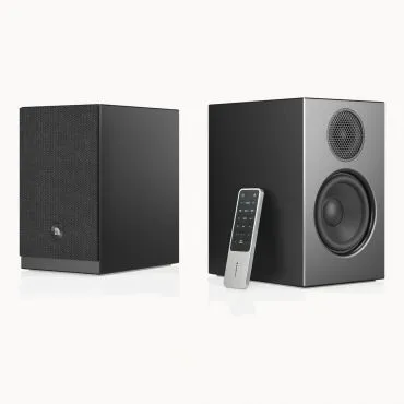 Audio Pro A28 W (WiiM Edition) - Kabellose Multiroom Aktiv-Regallautsprecher - Erleben Sie kraftvollen Sound mit den Audio Pro A28 W (WiiM Edition) Lautsprechern. Ideal für Ihr Zuhause, bieten sie kabelloses Streaming und eine elegante schwarze Optik.