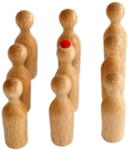 Weible Spiele 10730 - Ersatzkegel für Tiroler Tischkegelspiel 10700