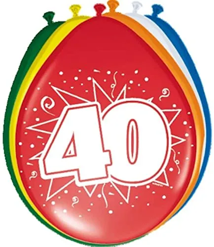 Folat 08240 - Zahlenballons/Ballon mit Zahl 40-12