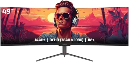 Game Power WQ49 Curved Gaming Monitor 49 Zoll - Ultrawide 49