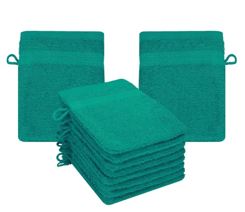 Betz Waschhandschuh 10-tlg. PREMIUM Größe 16 cmx21 cm, Baumwolle (Set, 10-St), 100% baumwolle