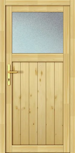 Panto Nebeneingangstür Holz 504 98 x 198 cm DIN links in beige von Panto