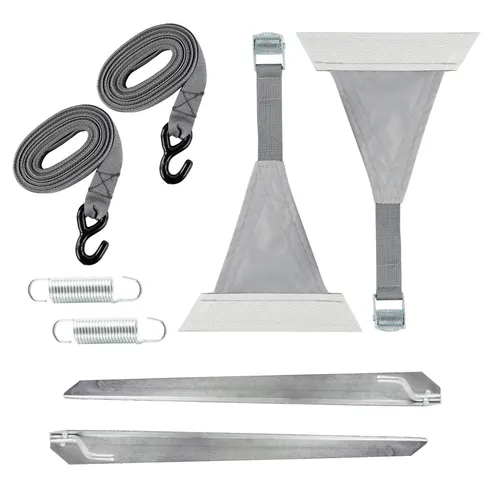 Abspannset 8 tlg. grau für Sack & Kasettenmarkisen Kederbefestigung Camping