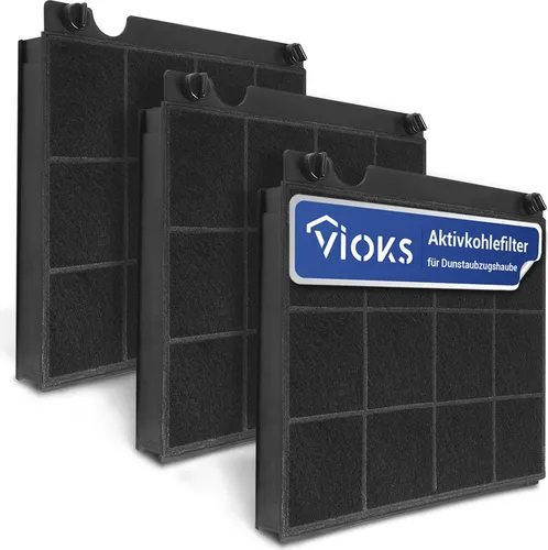 Aktivkohlefilter Set 3x für Elica Model15 E3CFE15 von Vioks