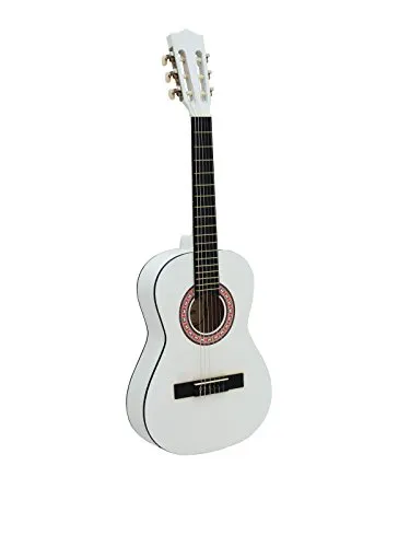 DIMAVERY AC-303 Klassikgitarre 1/2, weiß - Gitarren, ideal für Kinder und Einsteiger, mit hochwertigem Klang und handlichem Design für einfaches Spielen.