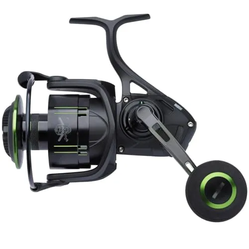 DAM Madcat Dominion Spinning 10500 – Hochwertige Angelrolle - Angelrollen für Waller und Raubfisch, ausgestattet mit 7 Edelstahl-Kugellagern und modernem Design für optimale Performance in See, Fluss und Teich.