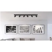 GLOBO LIGHTING Deckenleuchte Robby - 4-flammiger Deckenstrahler mit schwenkbaren GU10 Fassungen, ermöglicht individuelle Lichtgestaltung. Ideal für Wohnzimmer und Schlafzimmer.