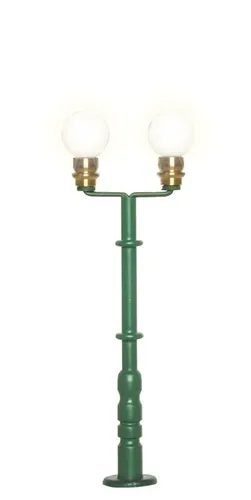 Viessmann 6305 Kugelleuchte zweiflammig, grün, Spur H0 von Viessmann