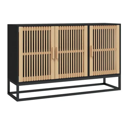 Stylisches Sideboard in Weiß 105x30x65 cm - Anrichte aus Holzwerkstoff, ideal für modernen Wohnstil, bietet viel Stauraum und passt perfekt in jedes Wohnzimmer.