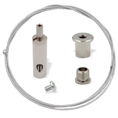 Abhängeset universal für Stromschienen, Ø1,5mm Länge 6000mm | silber/vernickelt