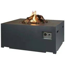 Happy Cocooning Mania Feuertisch 19,5 kW – Rechteckige Feuerstelle in Beton-Optik - Eleganter Feuerschalentisch von Happy Cocooning, ideal für gemütliche Abende im Freien. Mit 19,5 kW sorgt er für angenehme Wärme und eine stimmungsvolle Atmosphäre.