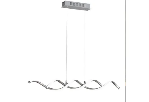 Home4Living Pendelleuchte 2-flammig LED Hängelampe in Weiß - Dekorative Pendelleuchte für den Innenbereich mit fest verbauten LED-Leuchtmitteln. Ideal für Esszimmer, bietet eine elegante Wellenform und verstellbare Abhängung bis 150 cm.