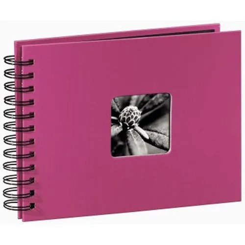 Hama Archivierung -Fotoalben- Fine ArtSpiral pink 24x17 50 schwarze Seiten11