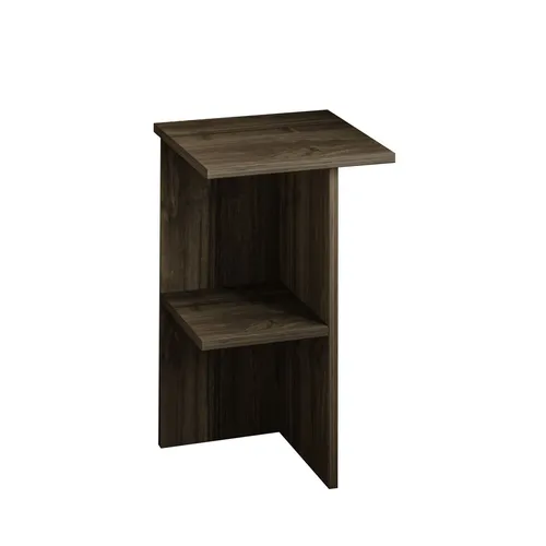 Nachttisch Nachtkonsole aus Melamin - Eleganter Nachttisch in Nussbaum-Optik, ideal für das Schlafzimmer. Mit kompakten Maßen (36x36x60 cm) und stabiler Melamin-Oberfläche für eine hochwertige Optik.