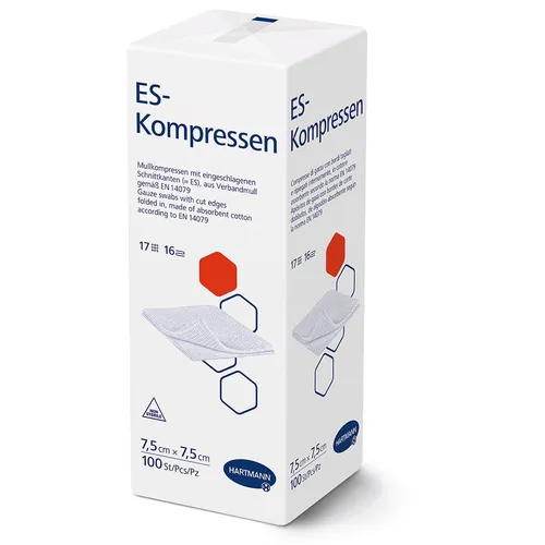ES-Kompressen Unsteril 7,5x7,5 cm 16fach