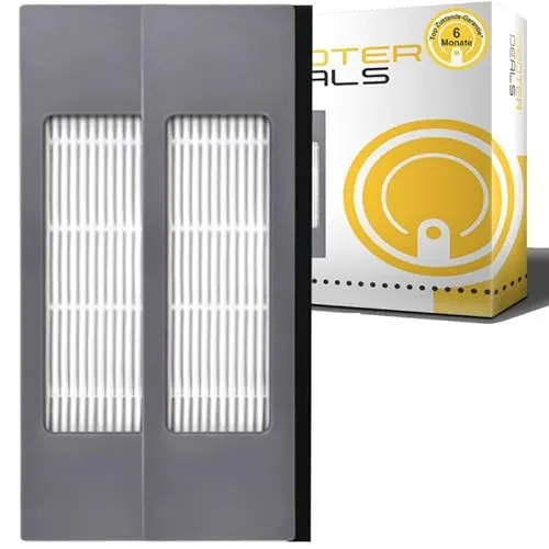 Feinstaubfilter, Ersatz-Filter (2 Stück) für Ecovacs Deebot T9 und T9 Plus Staubsaugroboter. 100% passend, geprüft durch unsere Roboter Werkstatt.