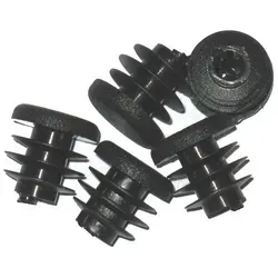 Walter Bethke GmbH & Co. KG Anhänger 25 x Lamellenstopfen Rundrohrstopfen Ø 15 mm (Außen) Stopfen SCHWARZ