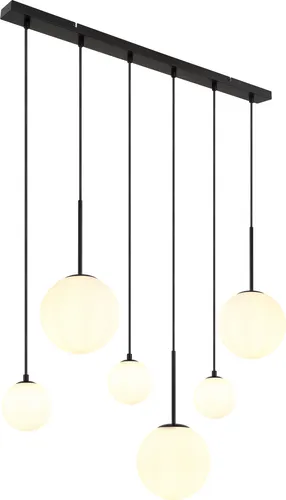 Globo Lighting Hängeleuchte Metall schwarz matt, 3x E27 - Elegante Lichtlösung - Lampen: Zeitlose Hängeleuchte mit edlem Design und sanfter Lichtverteilung. Ideal für stilvolle Akzente in Ihrem Zuhause.