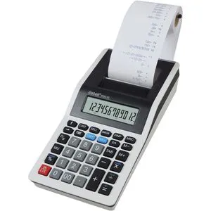 Rebell Tischrechner PDC10 - Farbbanddruck & 12-stelliges LC-Display - Taschenrechner mit einfarbigem Druck, ideal für Büros. Währungsumrechner und umfangreiche kaufmännische Funktionen für effizientes Arbeiten.