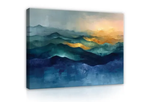 WALLARENA Leinwandbild Abstrakt 60x40cm für Schlafzimmer von Wallarena