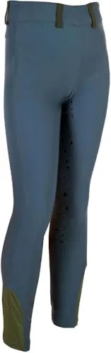 HKM Reitleggings Pony Dream II SilikonVollbesatz in blau von HKM