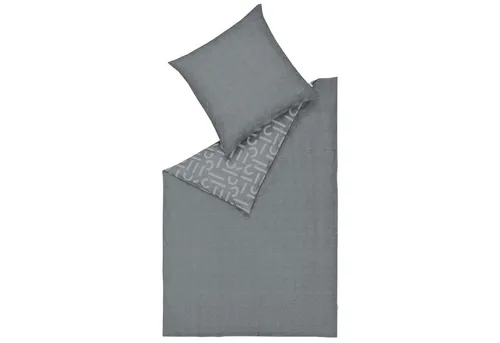 Esprit Bettwäsche FLANELL Winter Bettwäsche, Baumwolle, 1 teilig, 155 x 220 cm in Grau