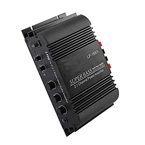 GOFORJUMP LP-168S 12V Auto Audio Auto Verstärker Power Subwoofer Bass Ausgang Stereo Sound Mit AUX Funktion Lautsprecher Fernbedienung
