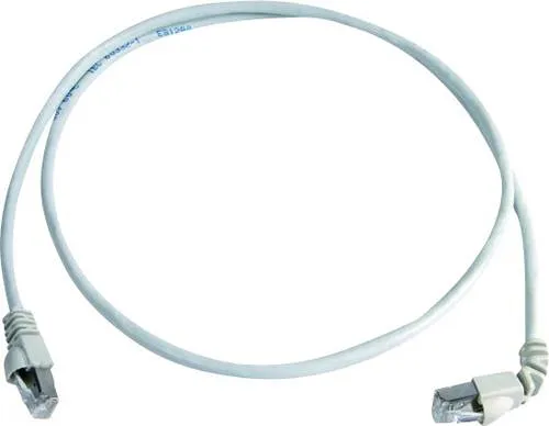 Telegärtner 100008023 RJ45 Netzwerkkabel, Patchkabel CAT 6a S/FTP 1.00m Weiß Flammwidrig, Halogenfrei 1St.
