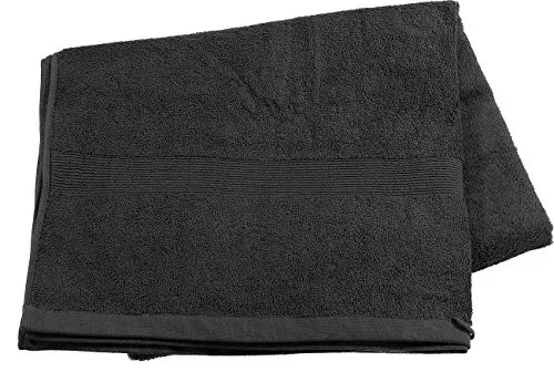 Wilson Gabor Sauna Tuch: Saunatuch aus Baumwoll-Frottee 220 x 90 cm, schwarz (Mini Strandtuch, Badetuch)