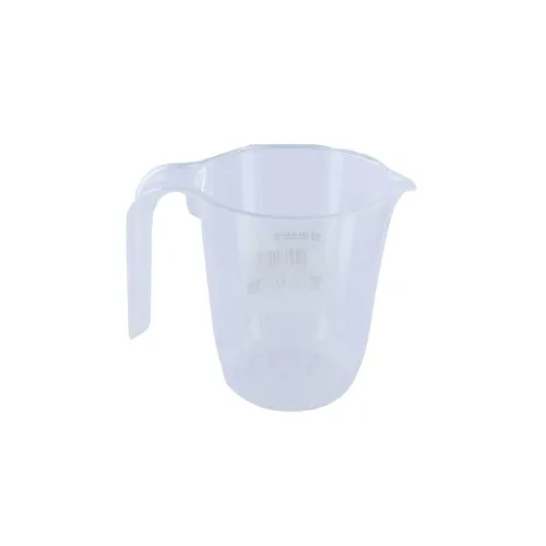Fackelmann 44985 Messbecher Kunststoff, Messbecher Küche, Messbecher mit Ausgießer, Messbecher 500 ml, Messbecher Küche, Kunststoff, transparent, 11,2 x 9,8 cm