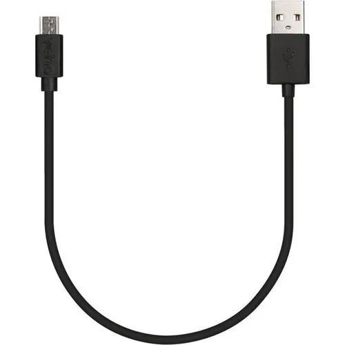 Veho Pebble USB-A zu Micro-USB-Kabel | Universalladung und Sync | 0.2m / 0.7ft | Ladekabel | Datenübertragung - Schwarz (VCL-001-M-20CM)