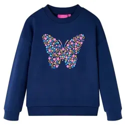 Kinder-Sweatshirt Marineblau 128