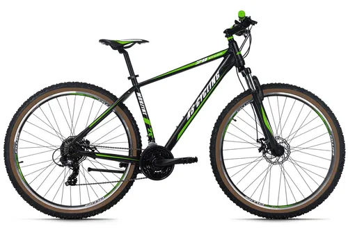 Mountainbike Hardtail 29'' Morzine schwarz – 21 Gänge Aluminiumrahmen - Herren-Mountainbike mit 21 Gängen, ideal für Abenteuer und Trails. Robuster Aluminiumrahmen, vorne gefedert und mit mechanischen Scheibenbremsen für sichere Kontrolle. Empfohlene Körpergröße: 175-190 cm.