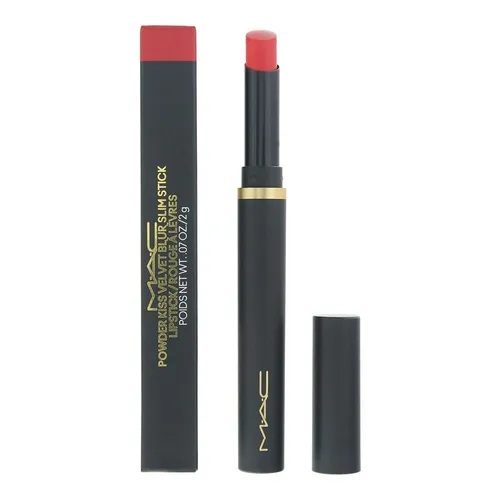 MAC Powder Kiss Velvet Blur SlimStick 875 Devoted To Danger Lippenstift 2g - Hochpigmentierter Lippenstift in der Farbe 875 Devoted To Danger. Für einen samtigen Look und langanhaltenden Tragekomfort. Ideal für jeden Anlass.