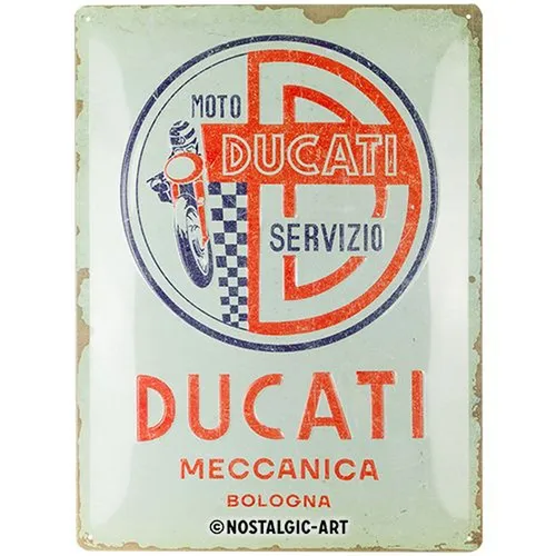 Blechschild Metallschild Ducati von Nostalgic-Art
