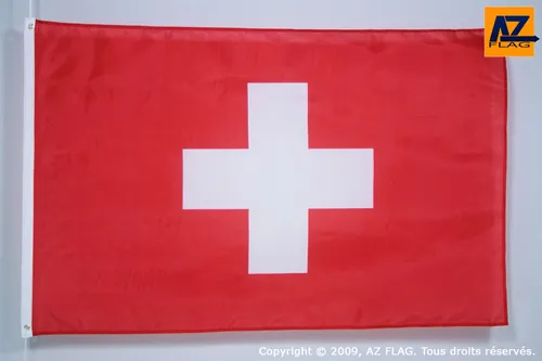 FLAGGE SCHWEIZ 150x90cm - HELVETISCHE FAHNE 90 x 150 cm feiner polyester - flag