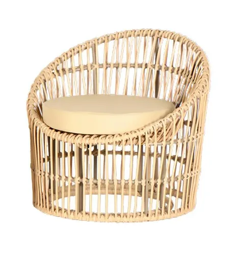 Bequemer Lounge Sessel für Garten und Balkon - Moderner Lounge Sessel in Beige, ideal für Terrasse und Balkon. Mit stabiler Polsterung und elegantem Design für entspannte Stunden im Freien.