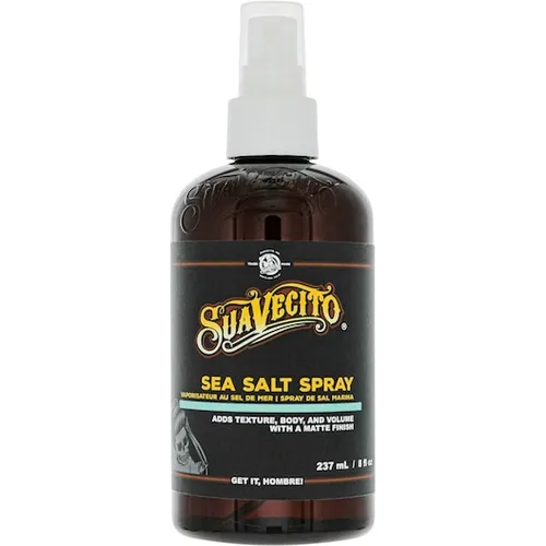Suavecito Meersalzspray für Männer, texturierendes und volumengebendes Haarspray, sorgt für natürliche Strandwellen und ein mattes Finish, leichte, nicht klebende Formel mit erfrischendem Duft, 237ml